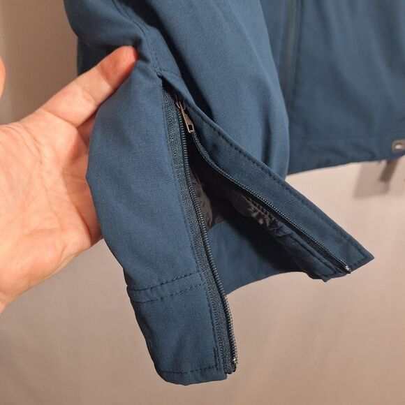 REI Mens Wind Breaker Jacket Hooded Blue Classic Preppy Large - Picture 8 of 15